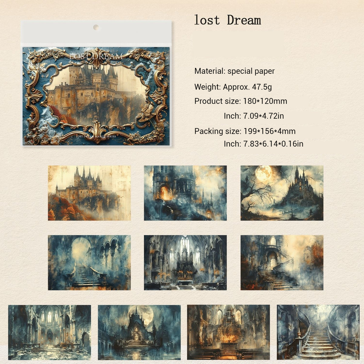 Journal paper packs (Lost Dreams Manor)