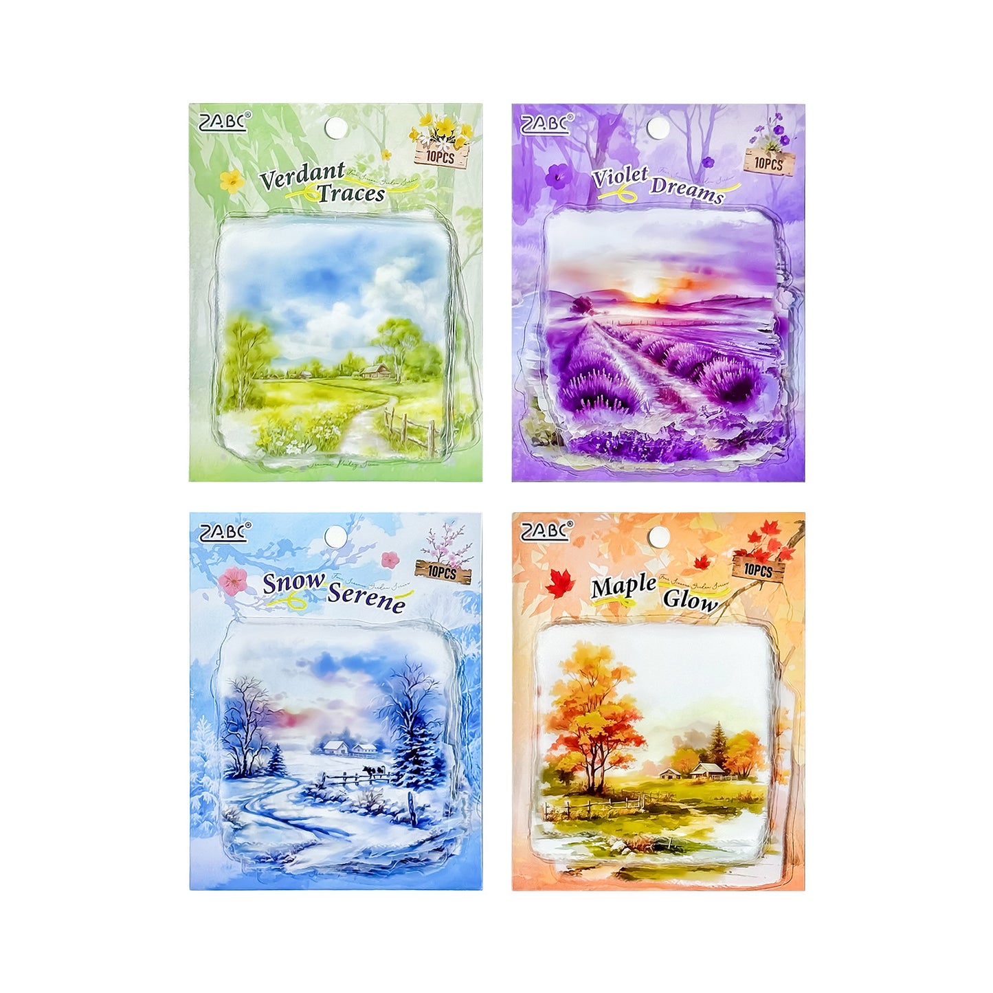 Journal PET sticker packs (Four Seasons Landscaping)
