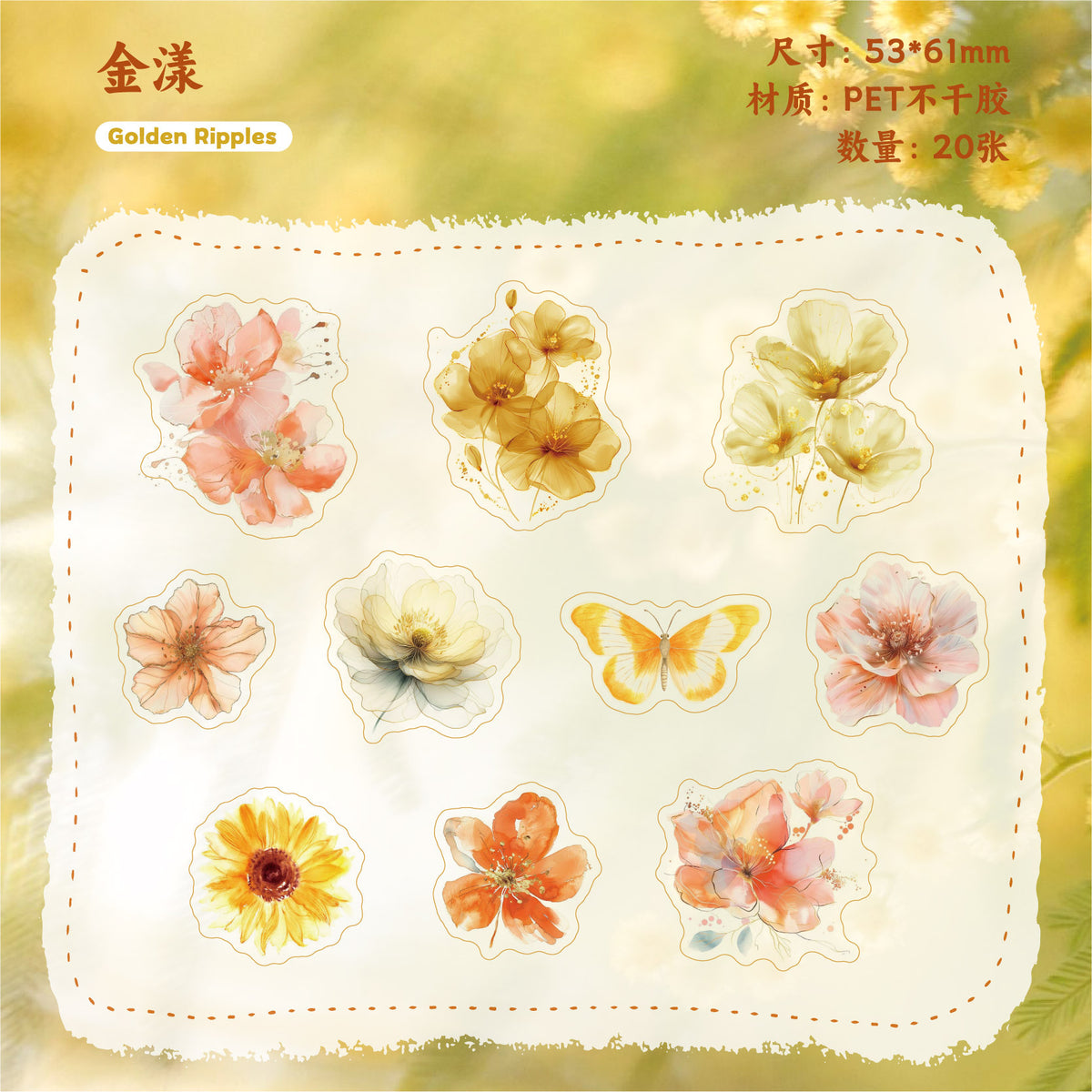 Journal PET sticker packs