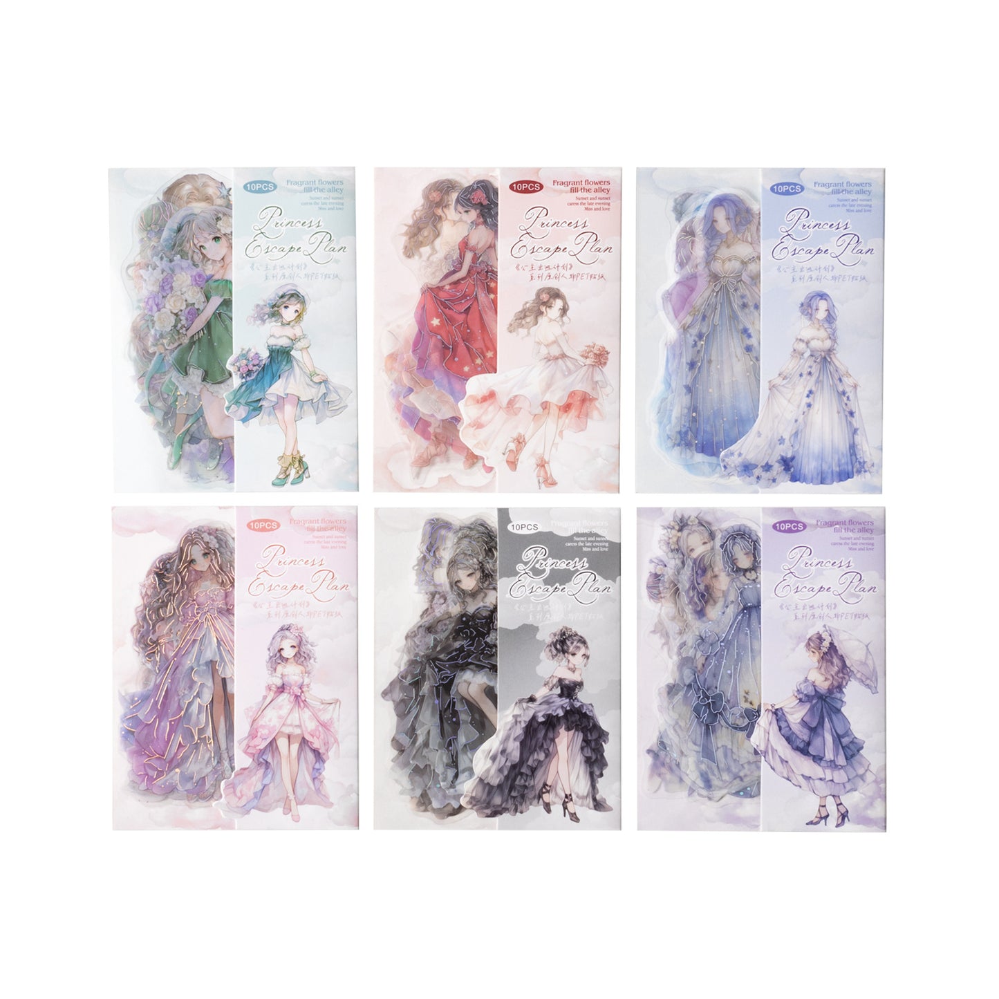 Journal PET sticker packs (Princess)