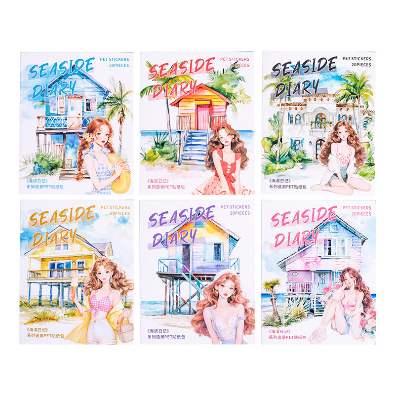 Journal PET sticker packs (Seaside)