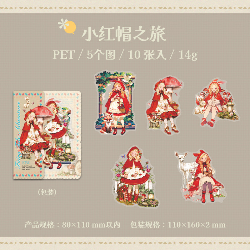 Journal PET sticker packs (Fairy Tale Theme)
