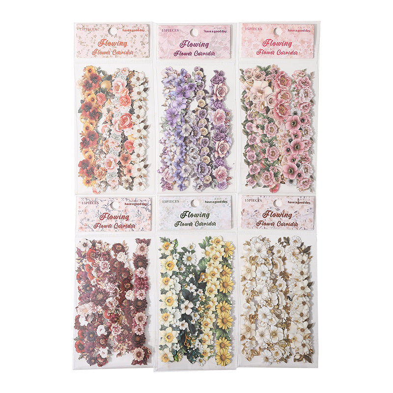 Journal White kraft paper sticker packs (15 pcs/pack)