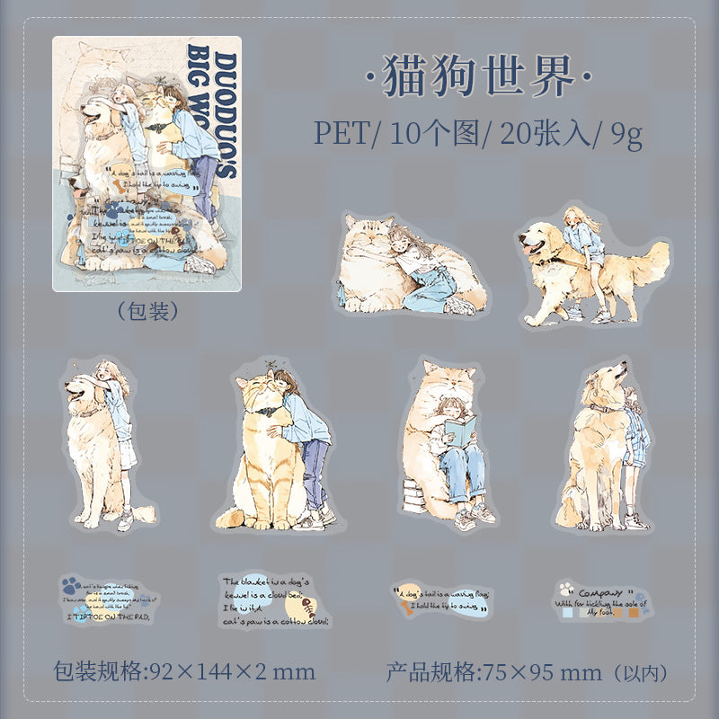 Packs de pegatinas de mascotas para diarios