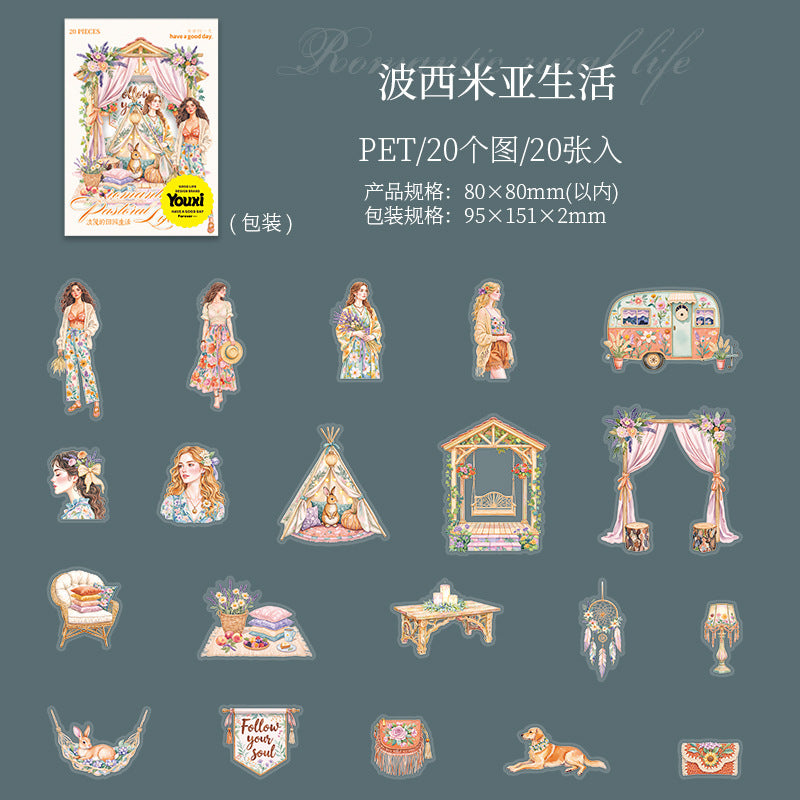 Packs de pegatinas de mascotas para diarios