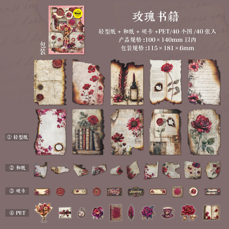 Journal retro material packs