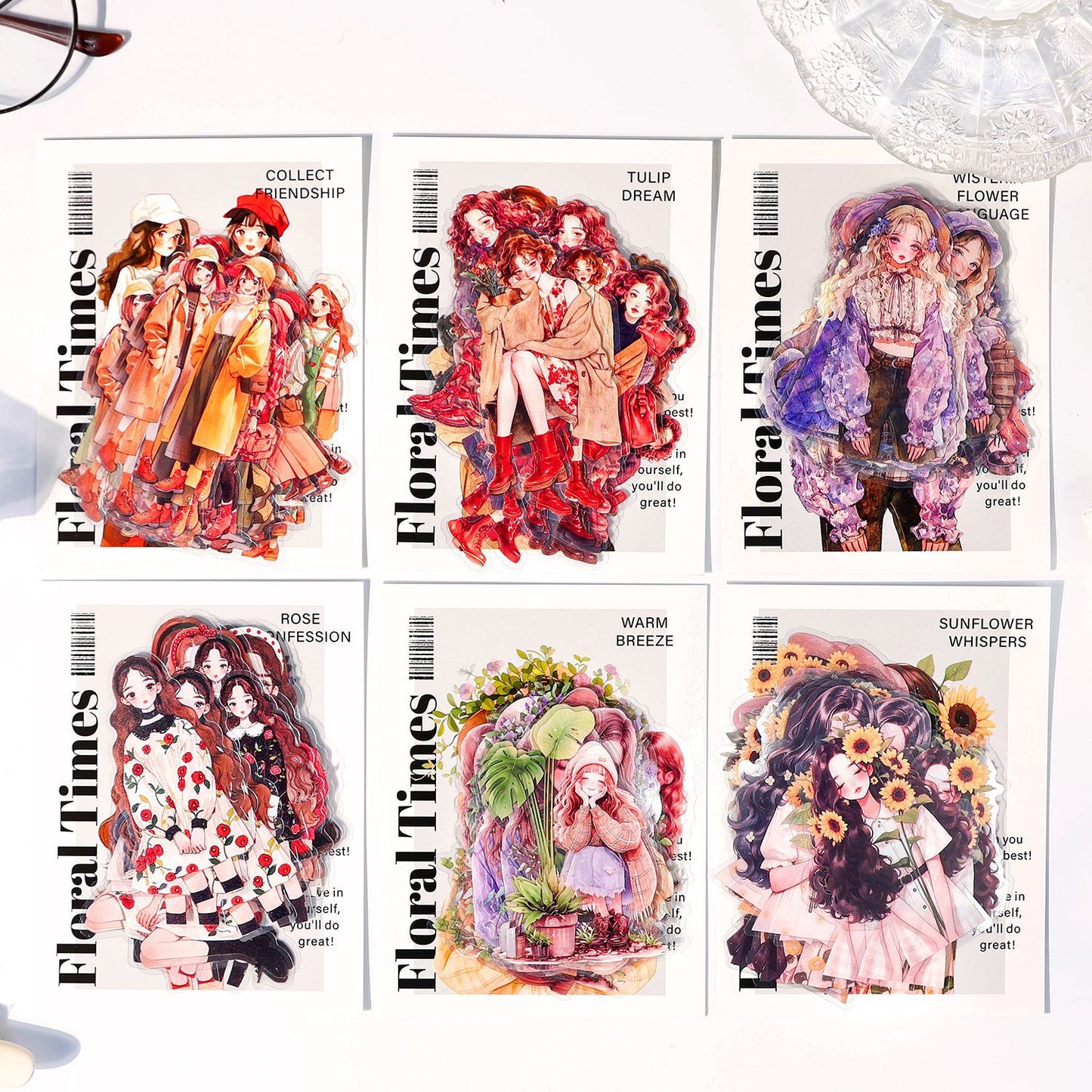 Journal PET sticker packs (Girls) 30pcs/pack