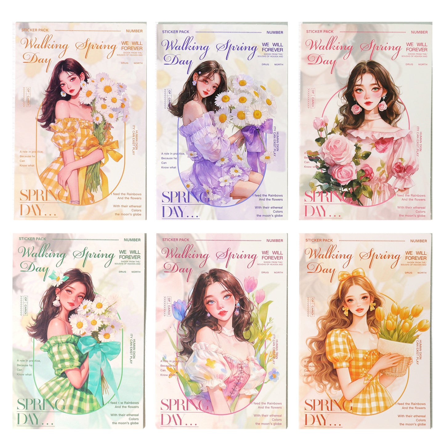 Journal PET sticker packs (Girls)