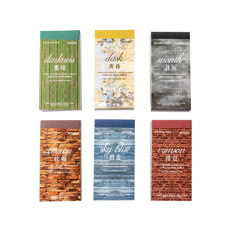Journal sticker packs (Texture Theme) 50sheets/pack