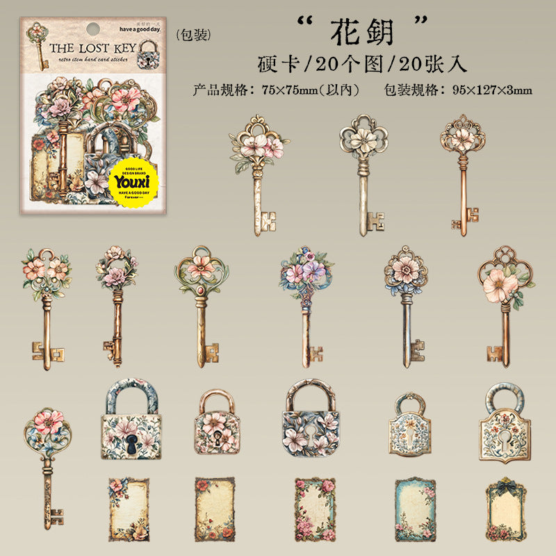 Journal hard card sticker packs