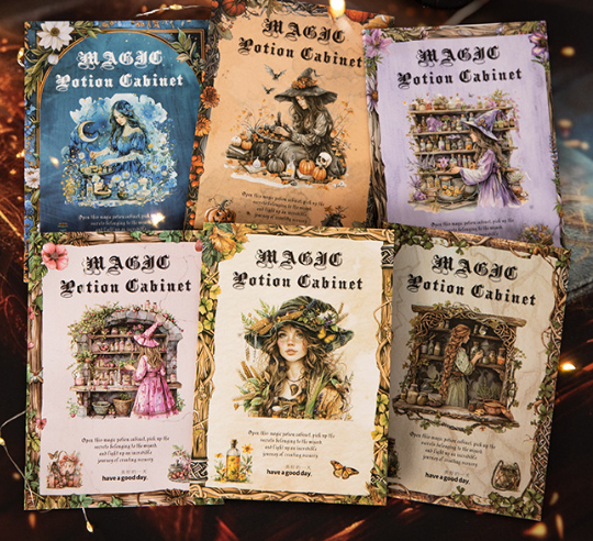 Journal sticker book (Magic Theme)PET stickers and papers