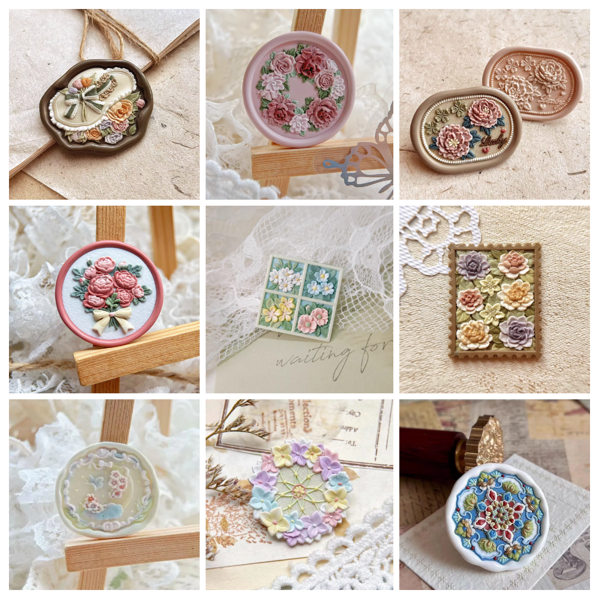 ختم الشمع (9 قطع)