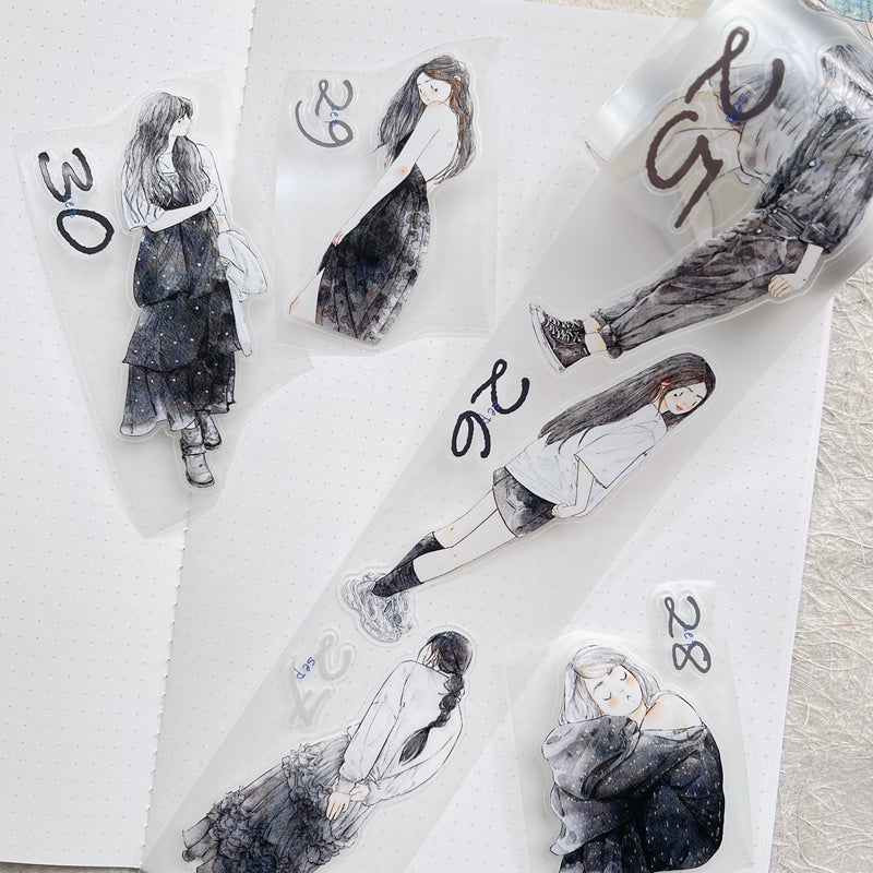 Journal tape (365-day calendar pre-cut tape set）8 rolls/set