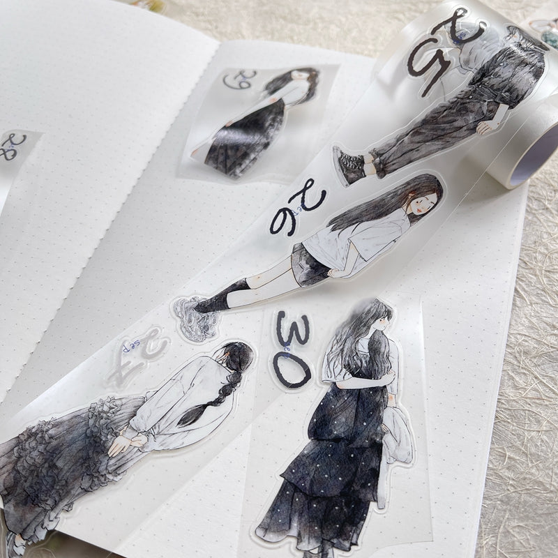 Journal tape (365-day calendar pre-cut tape set）8 rolls/set