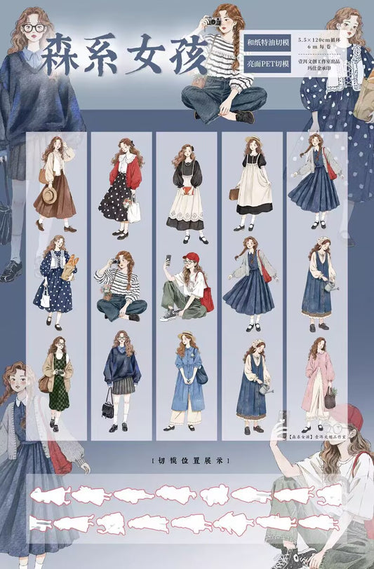 Journal pre-cut tape (character) 5.5cm*6m/roll