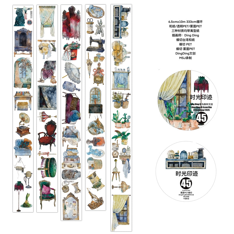 Journal pre-cut tape (5cm*10m/roll) Dingding