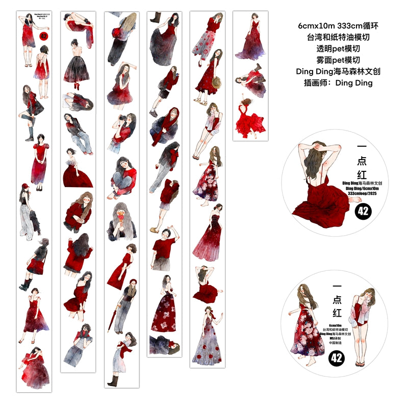 Journal pre-cut tape (6cm*10m/roll) Dingding