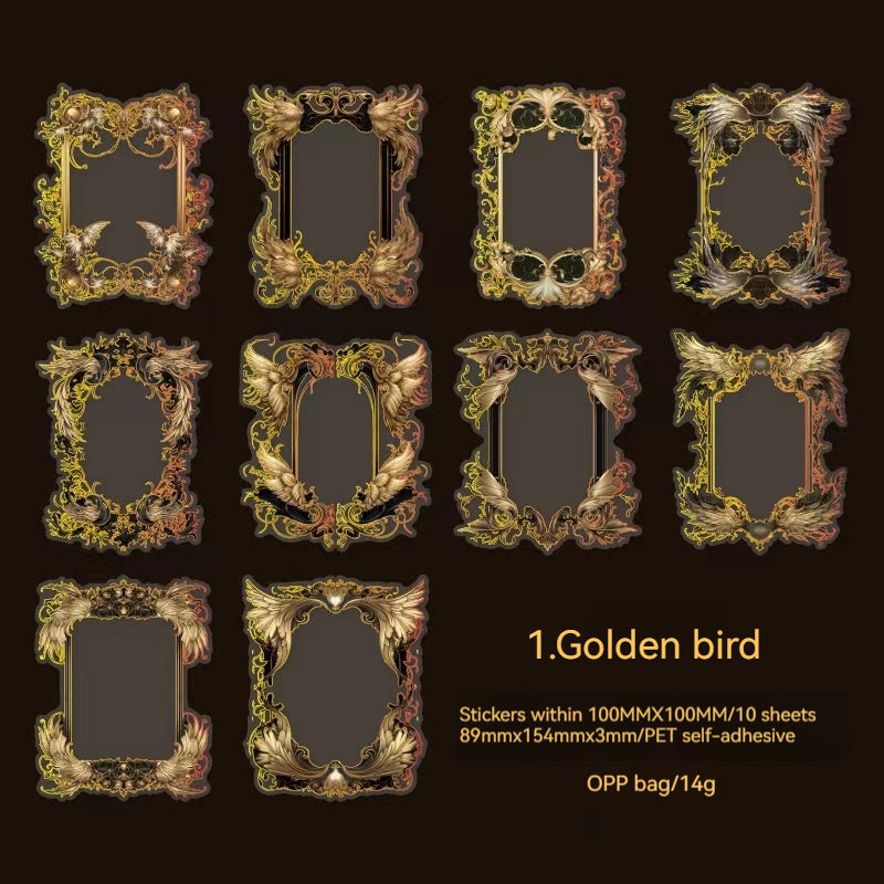 Journal Sticker Packs (Hot stamping border）