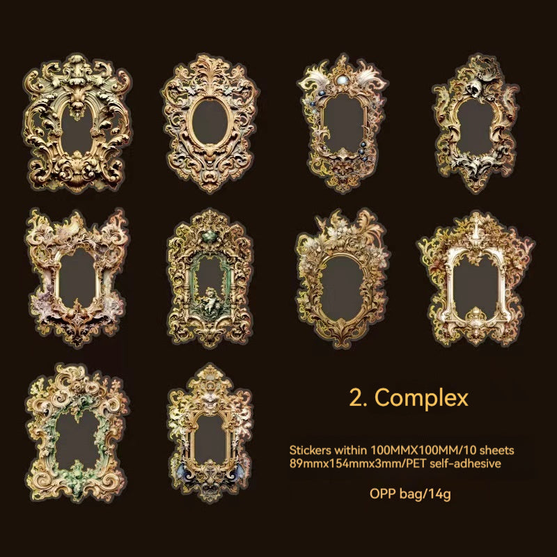 Journal Sticker Packs (Hot stamping border）