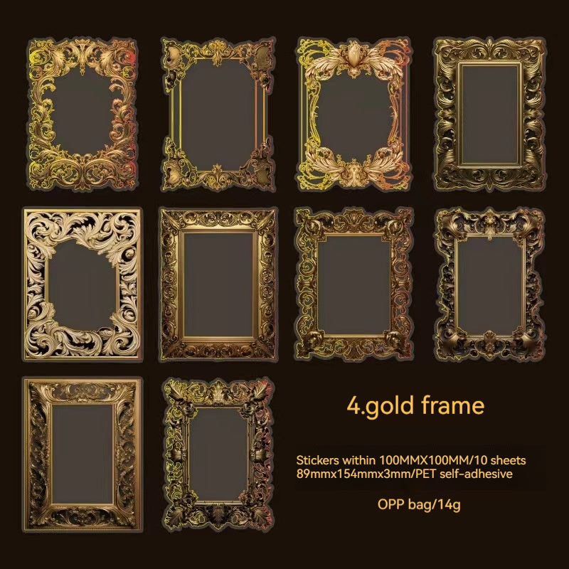 Journal Sticker Packs (Hot stamping border）