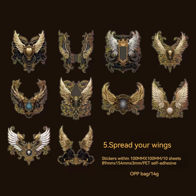 Journal Sticker Packs (Hot stamping border）