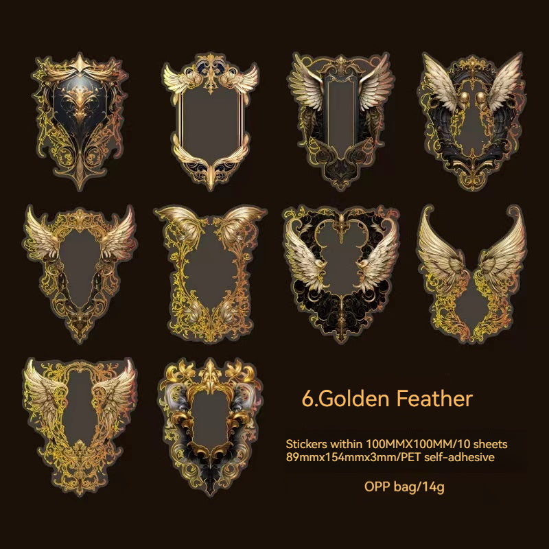 Journal Sticker Packs (Hot stamping border）