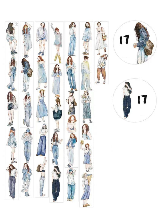 Character Journal Tape （10 meters/roll) Dingding