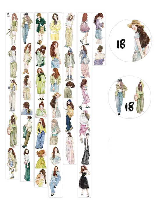 Character Journal Tape （10 meters/roll) Dingding