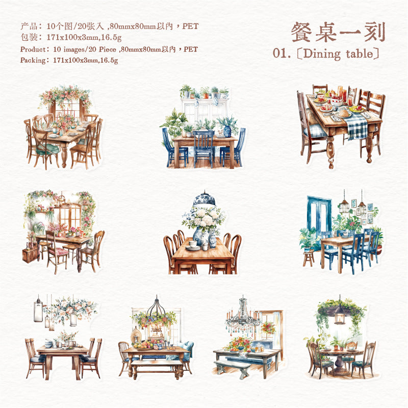 Journal sticker packs (Daily life at home)