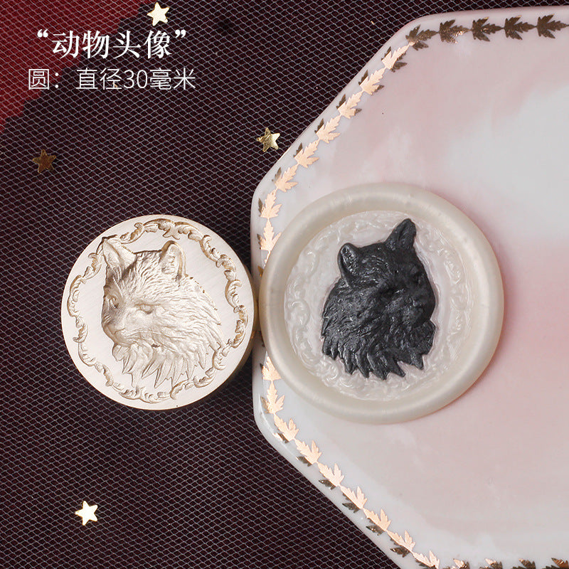 Embossed Artistic Retro Wax Seal Head