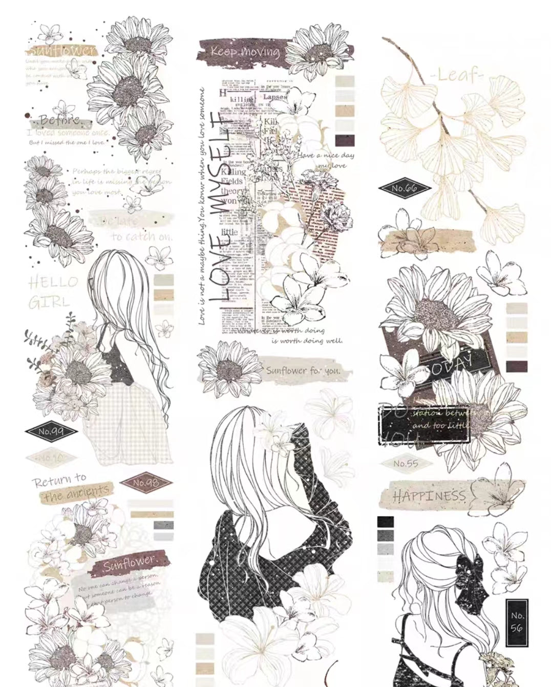 شريط PET (فتاة) 5 أمتار / لفة