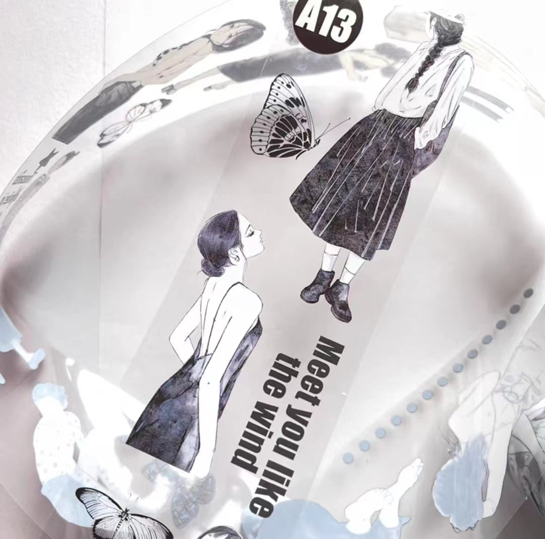 Journal Tape (black and white)  Dingding