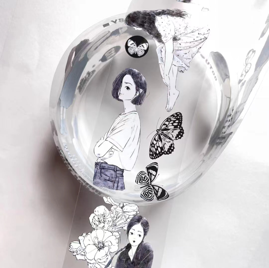 Journal Tape (black and white)  Dingding