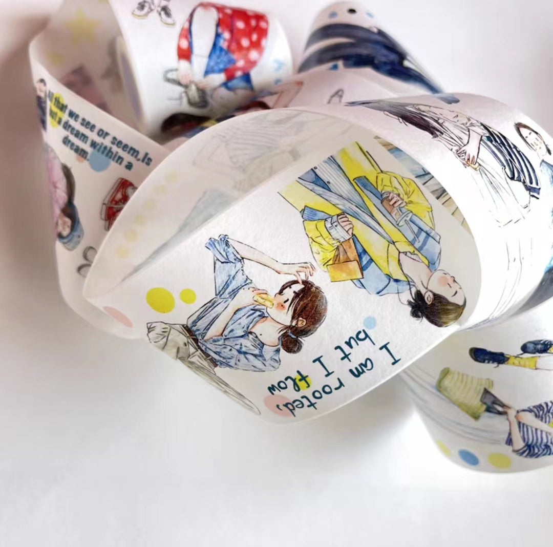 Journal Tape (character）5 meters/roll  (Dingding)