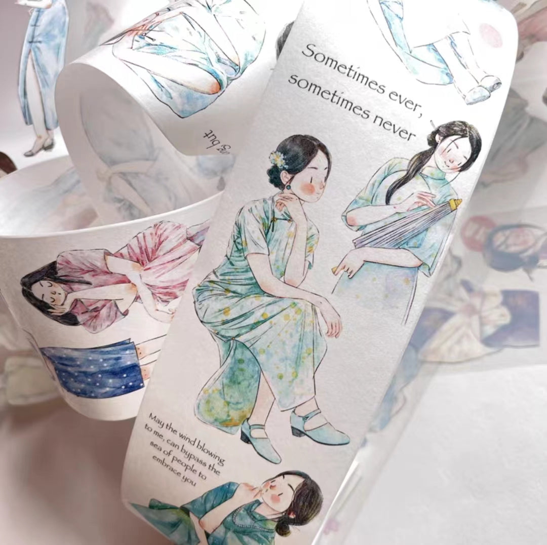 Journal Tape (character）5 meters/roll  (Dingding)