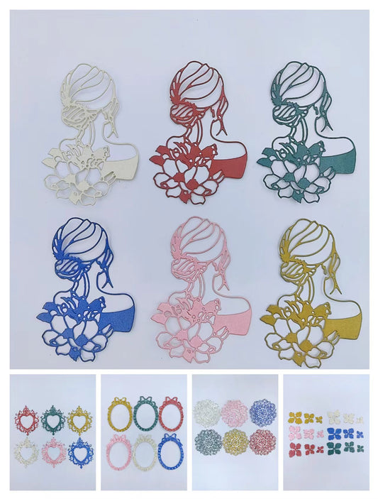 Scrapbook hollow papers (6 pcs/pack)