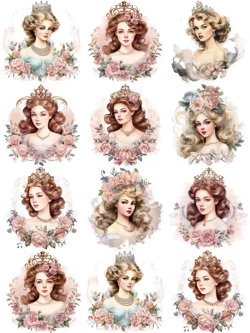 Journal sticker packs (Princess Series）