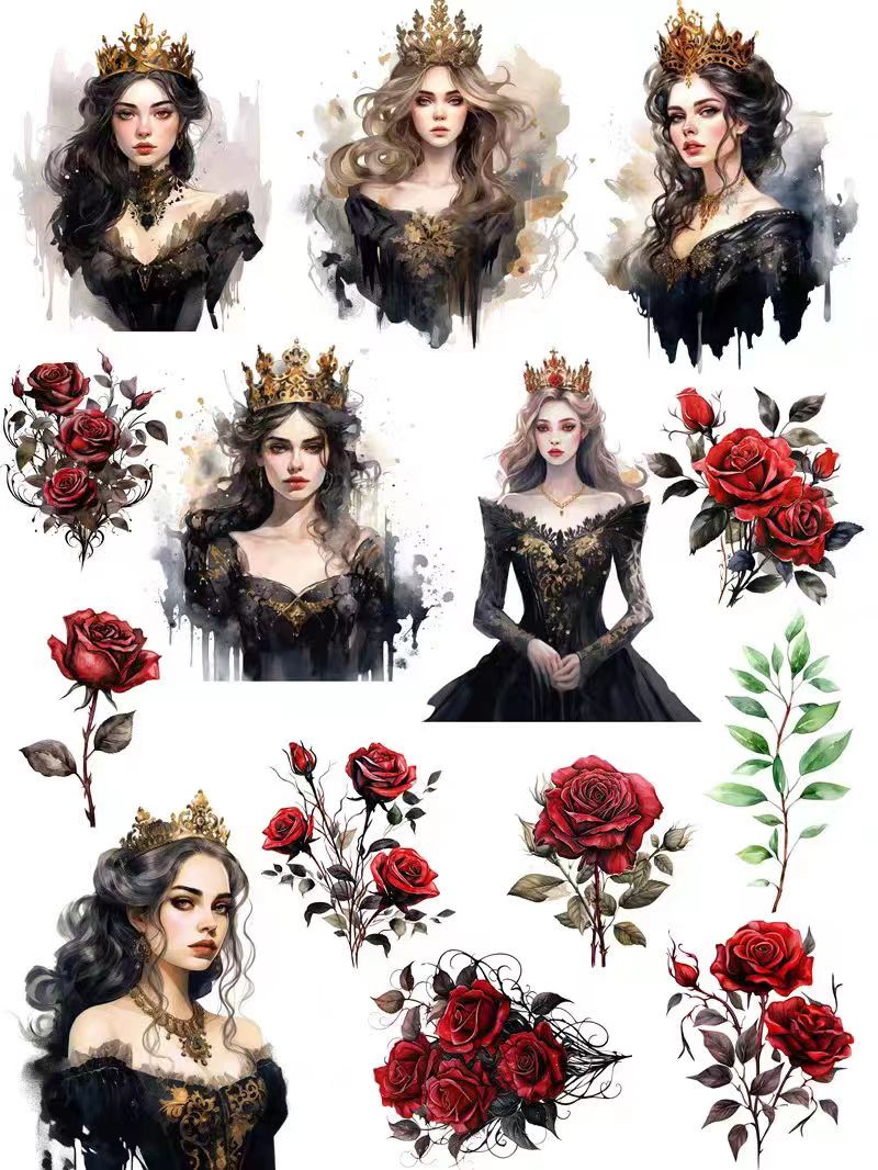 Journal sticker packs (Princess Series）