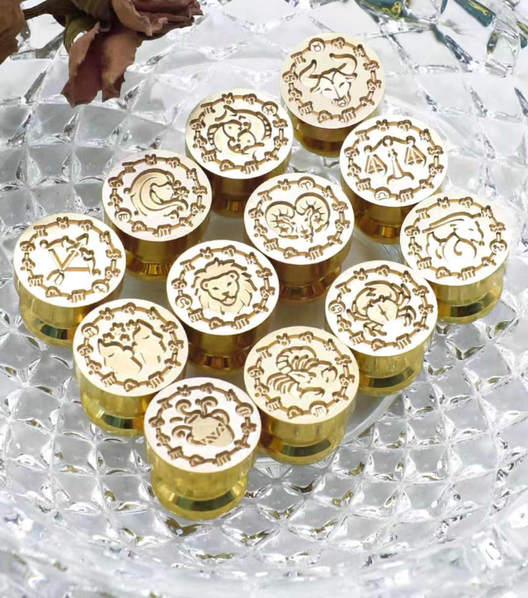 Wax seal Copper head seal (Diameter 15mm) 12 Constellations