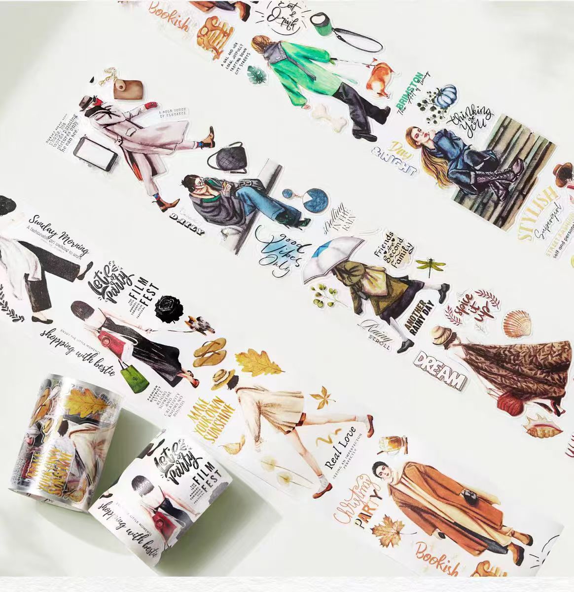 Journal Pre-cut tape (city walk) 5 meters/roll