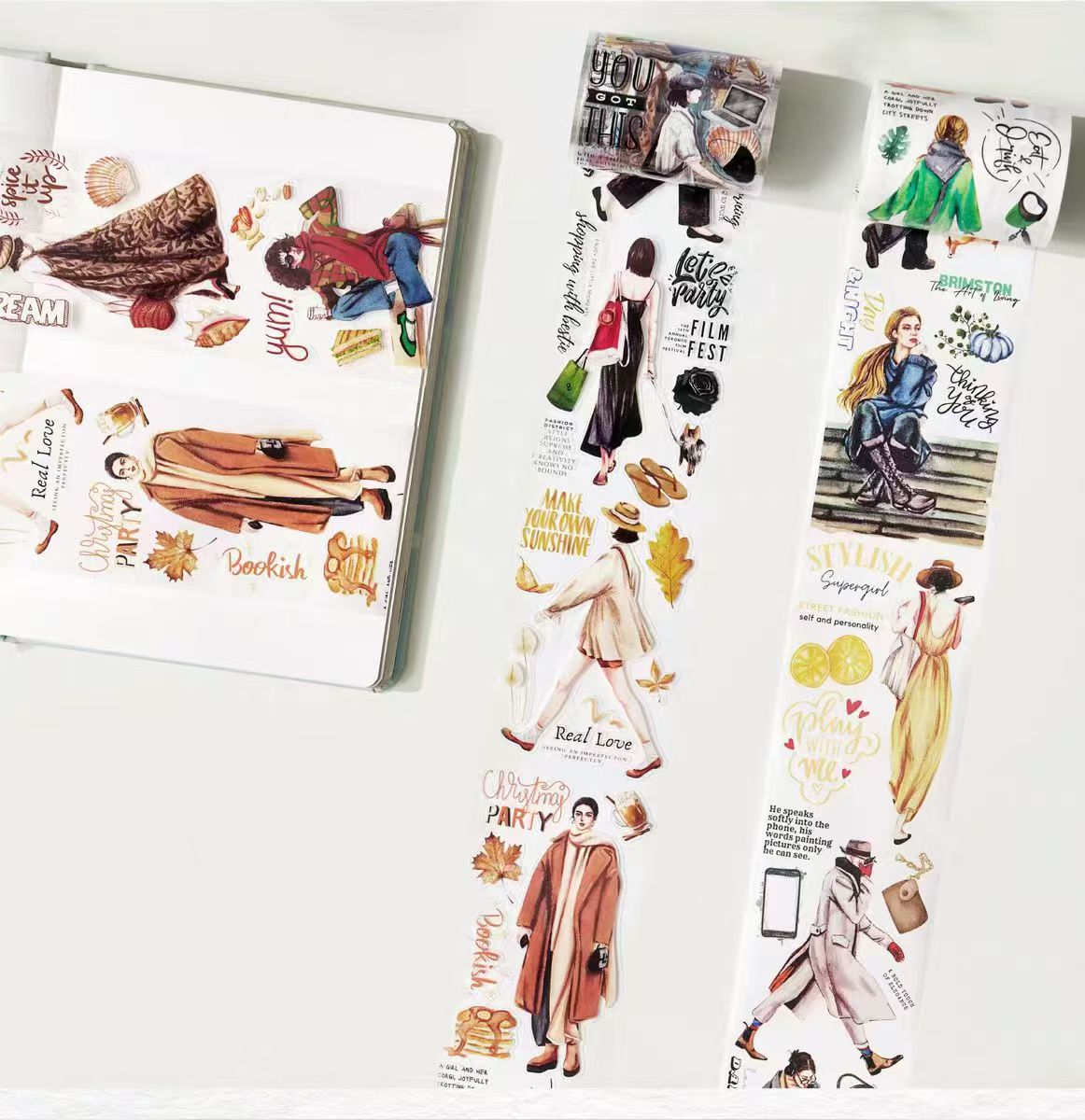 Journal Pre-cut tape (city walk) 5 meters/roll