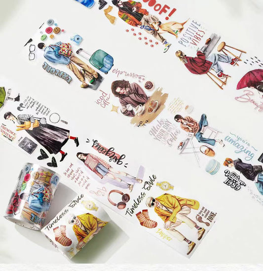 Journal pre-cut tape (city walk) 5 meters/roll