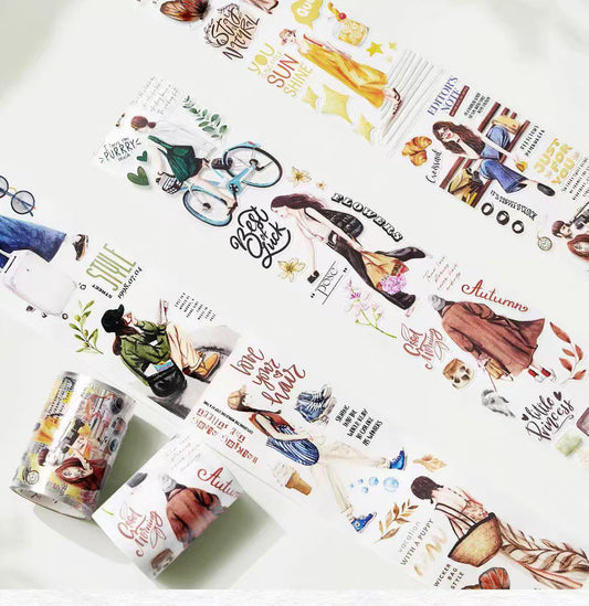 Journal Pre-cut tape (city walk) 5 meters/roll