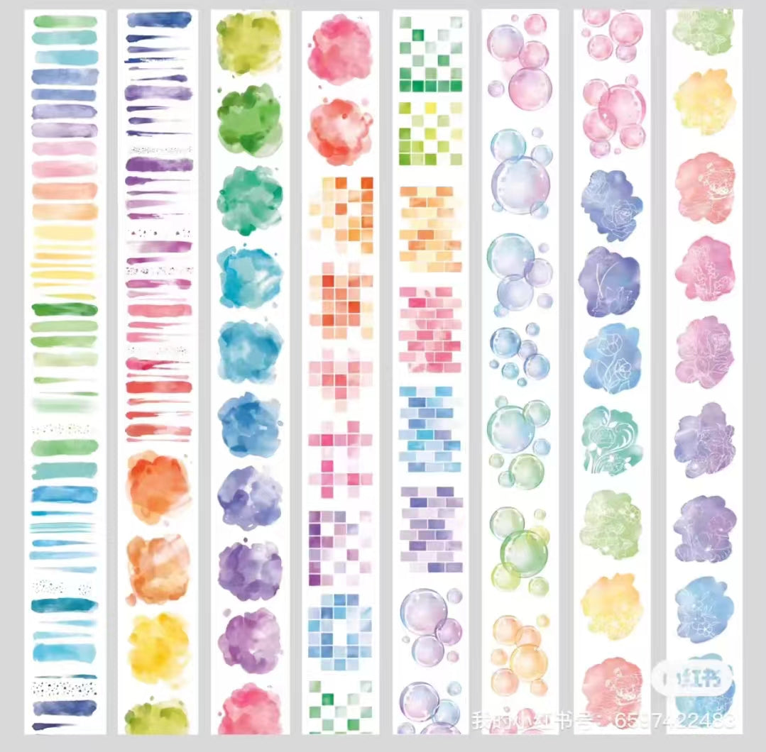 شريط لاصق (ألوان مائية) 5 متر/لفة