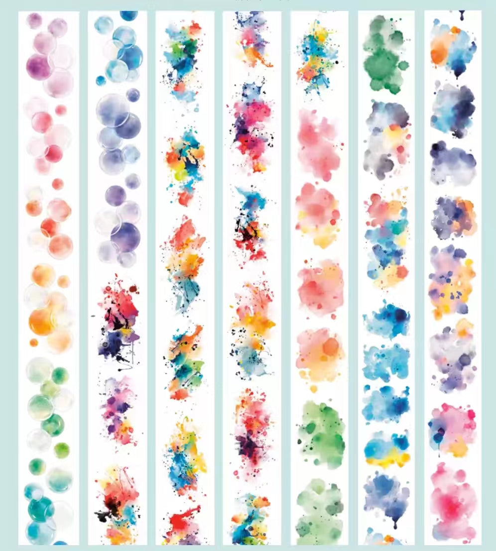 شريط لاصق (ألوان مائية) 5 متر/لفة