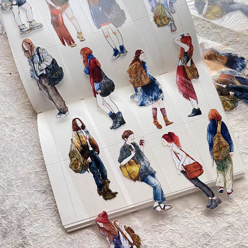 Journal Tape (character）4.5cm*5m/roll  Dingding