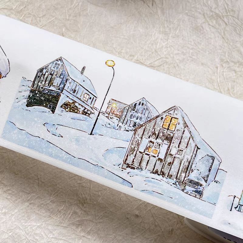 Journal tape (Winter landscape) 10m/roll  Dingding