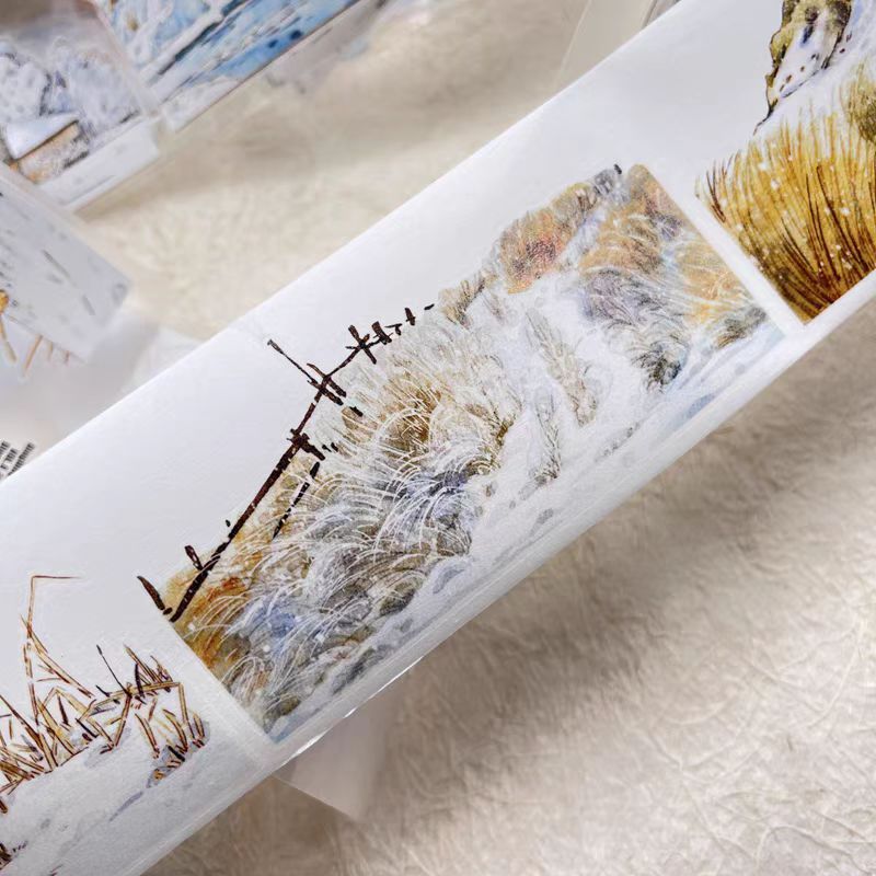 Journal tape (Winter landscape) 10m/roll  Dingding