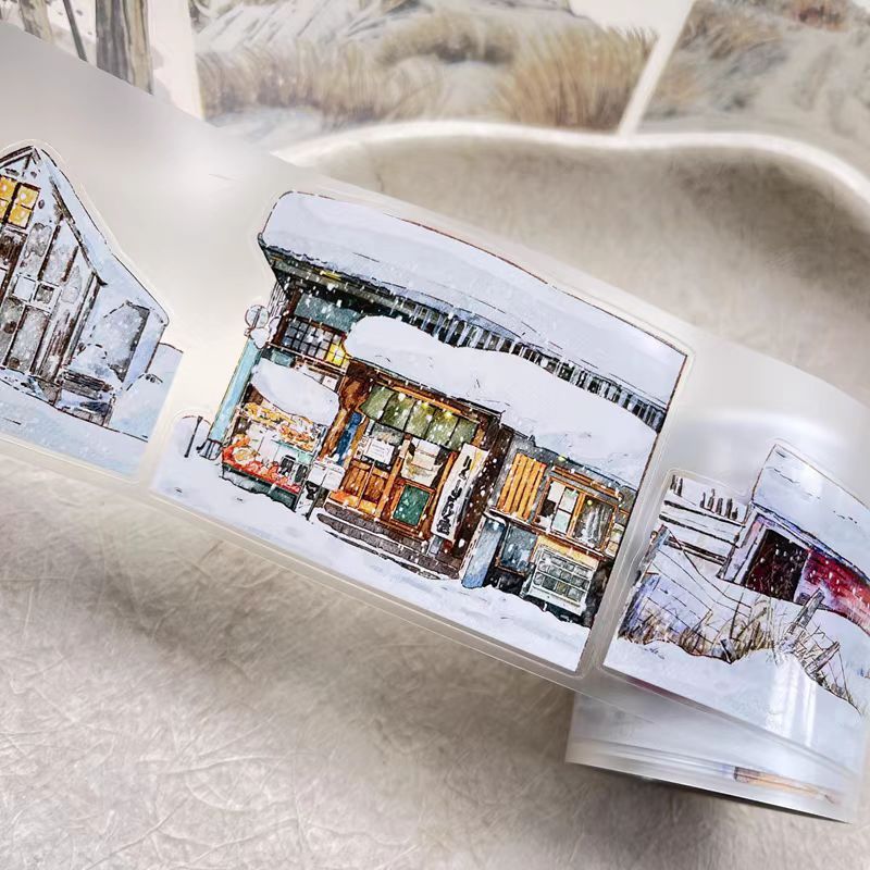 Journal tape (Winter landscape) 10m/roll  Dingding