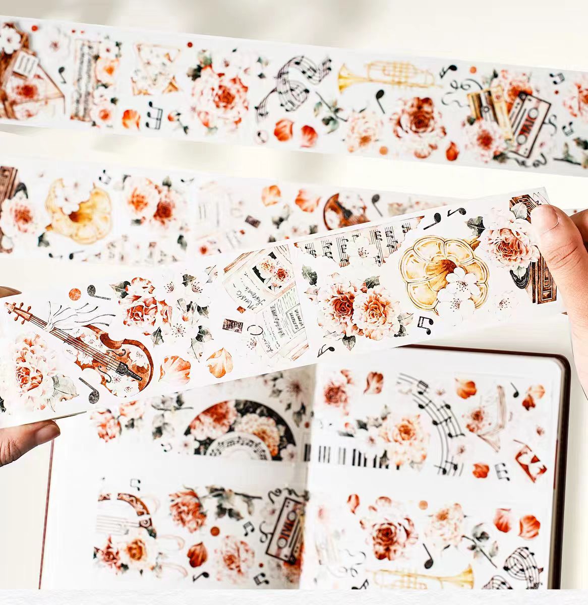 Journal pre-cut tape